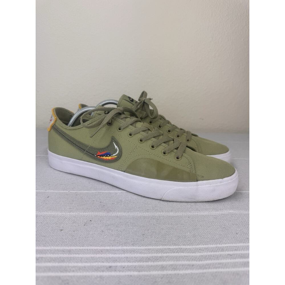 Nike SB Blazer Court Daan Van Der Linden Fish Hook Sneakers Dusty Olive 11.5